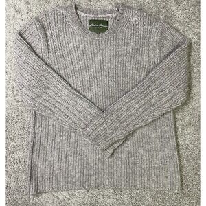 Eddie Bauer Women's Heavy Knit Wool Blend Sweater Size XL Oversized Brown